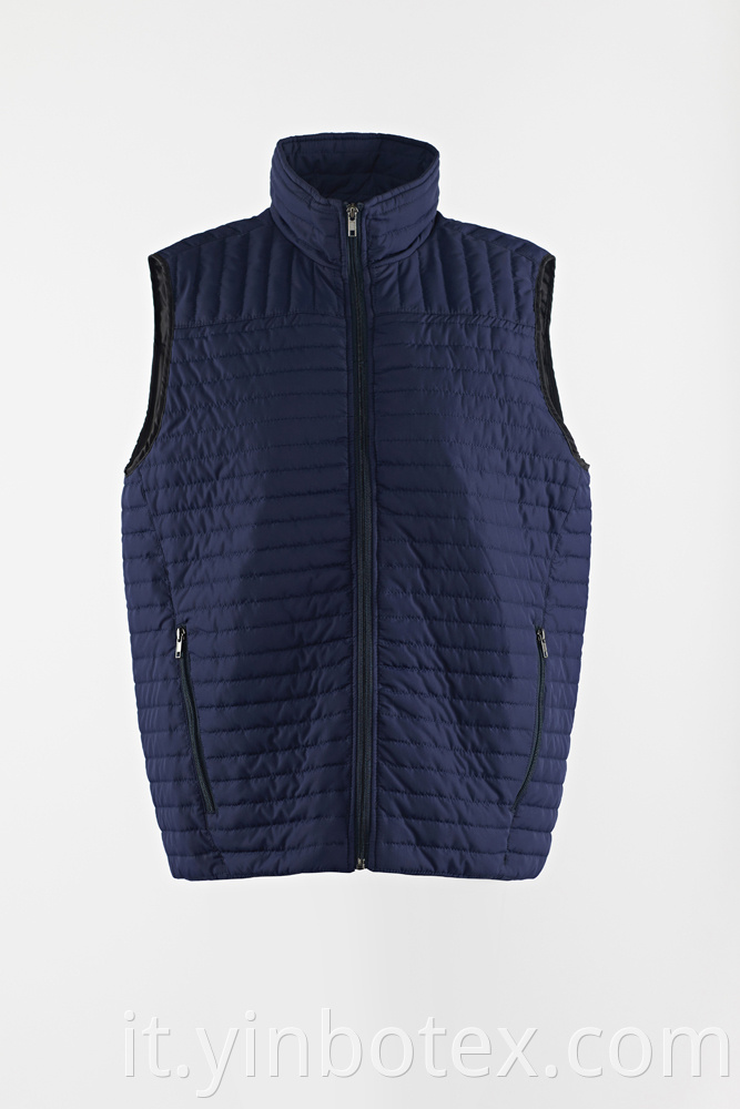 quilted solid vest